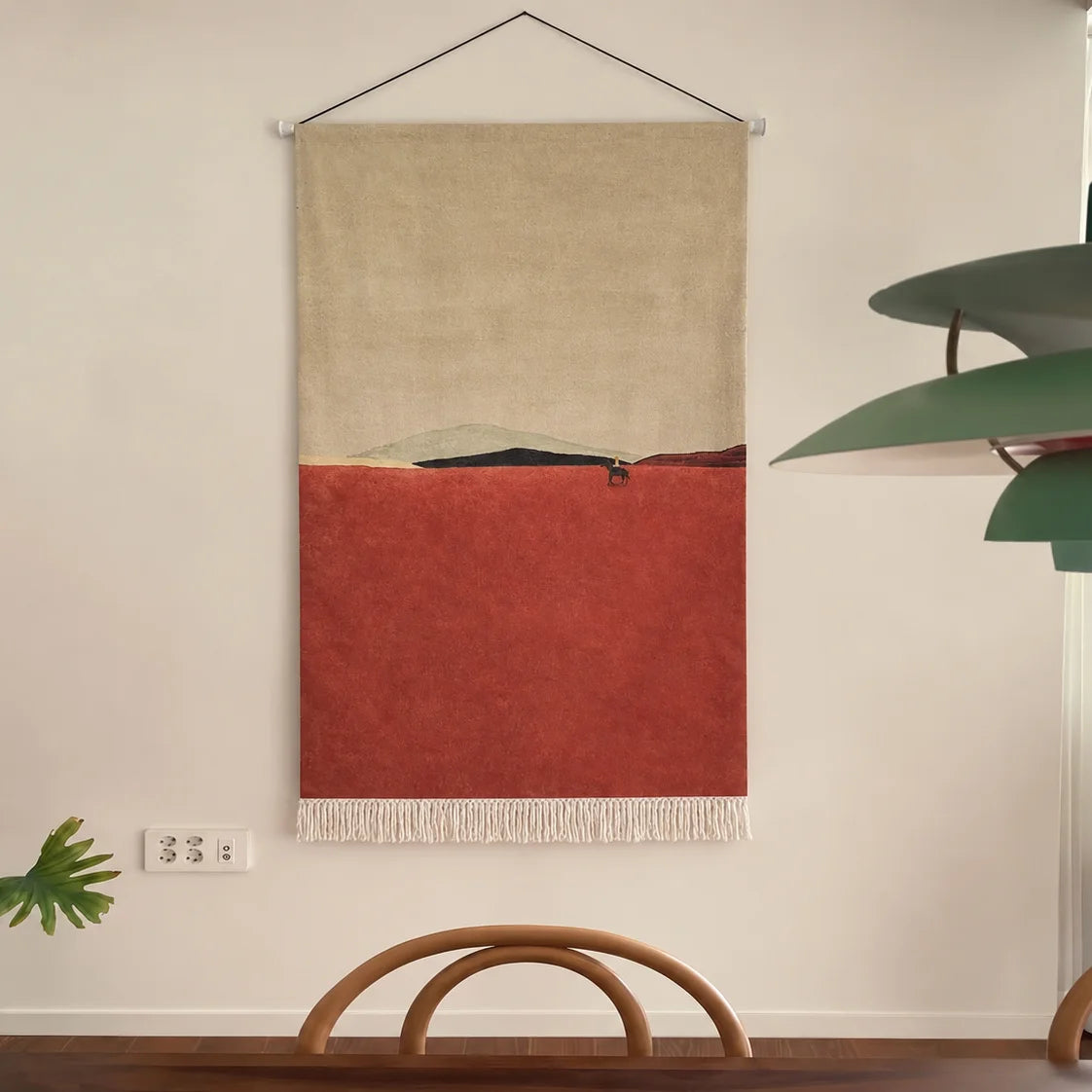 A leisurely horseback ride · Custom Woven Blanket