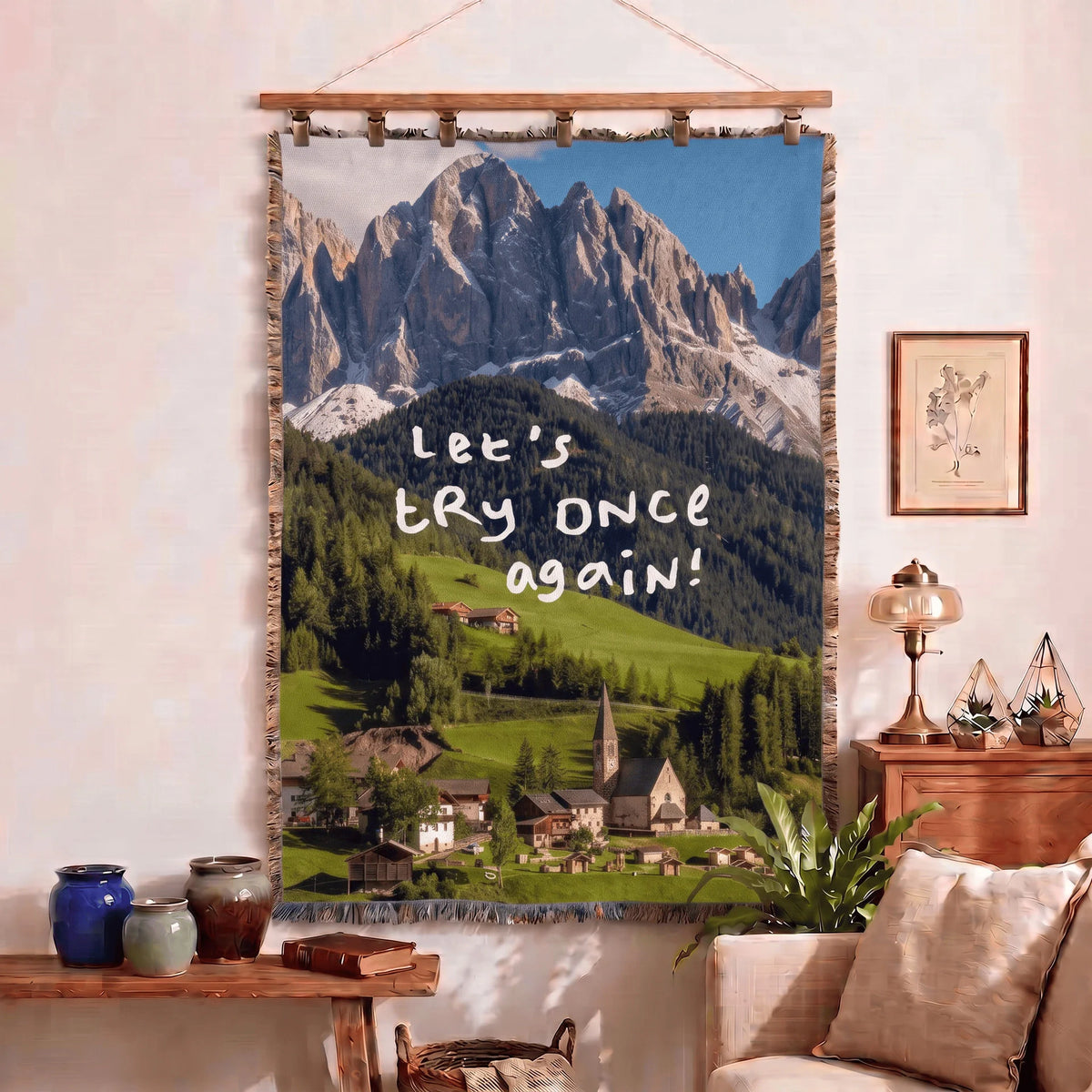 Alpine scenery · Custom Woven Blanket