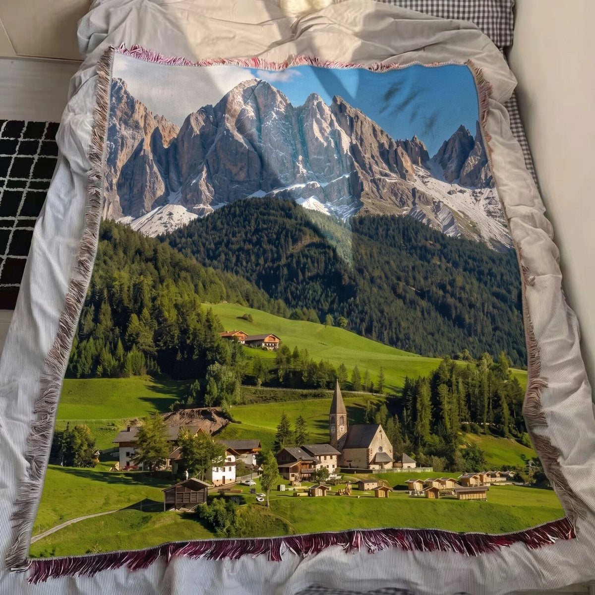 Alpine scenery · Custom Woven Blanket