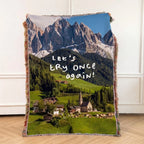 Alpine scenery · Custom Woven Blanket