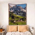 Alpine scenery · Custom Woven Blanket