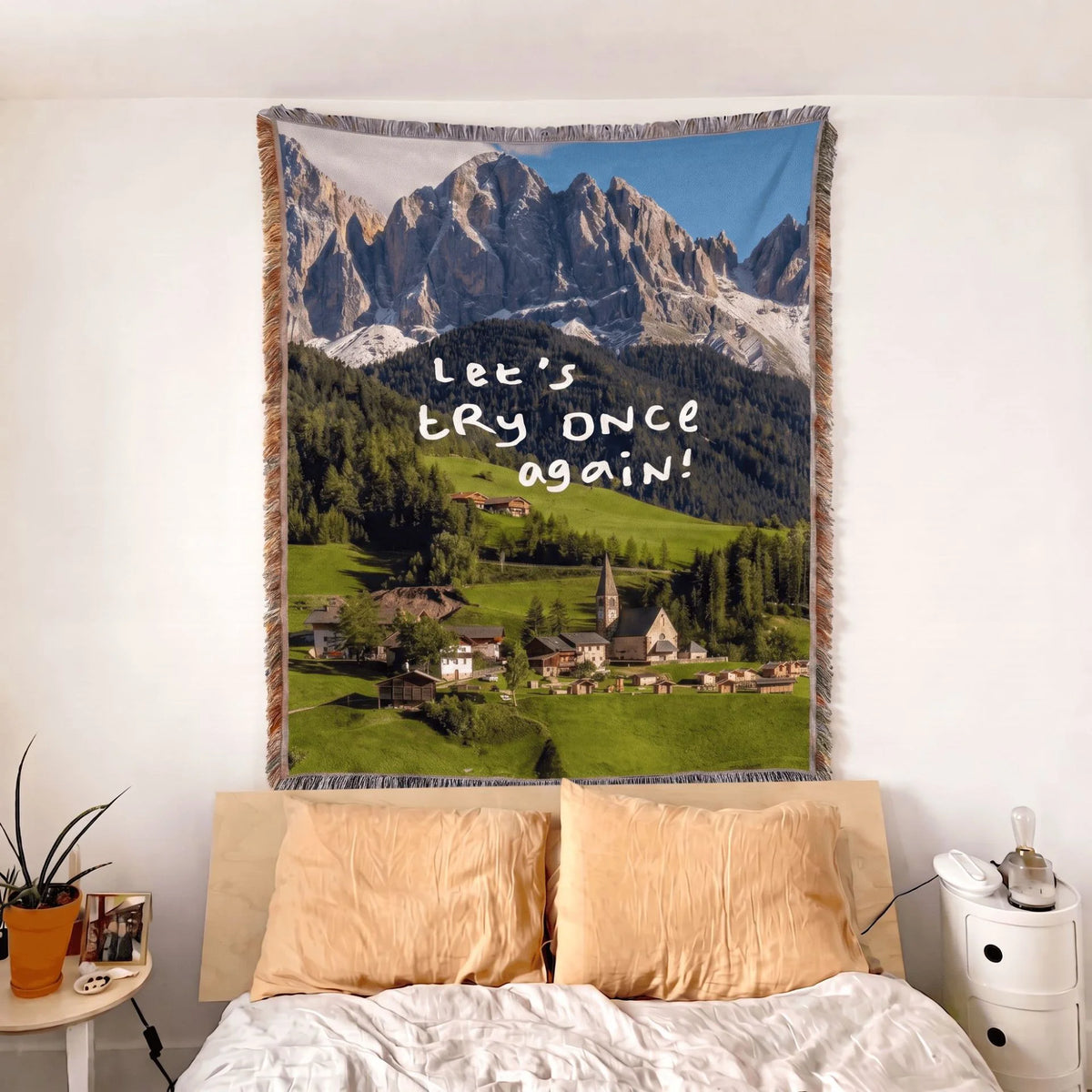 Alpine scenery · Custom Woven Blanket