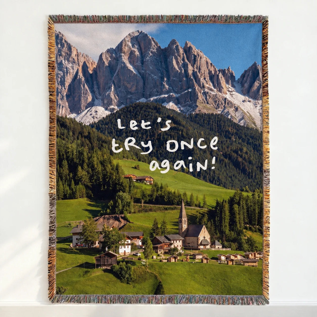 Alpine scenery · Custom Woven Blanket
