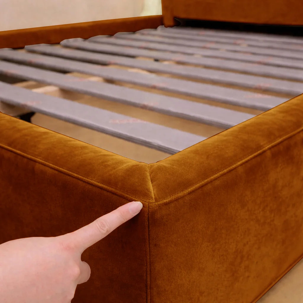 Amber Orange WB PBV2042 - 30 | Bed Frame & Headboard Cover