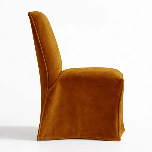 Amber Orange WB PBV2042 - 30 | Long-Skirt Dining Chair Slipcover