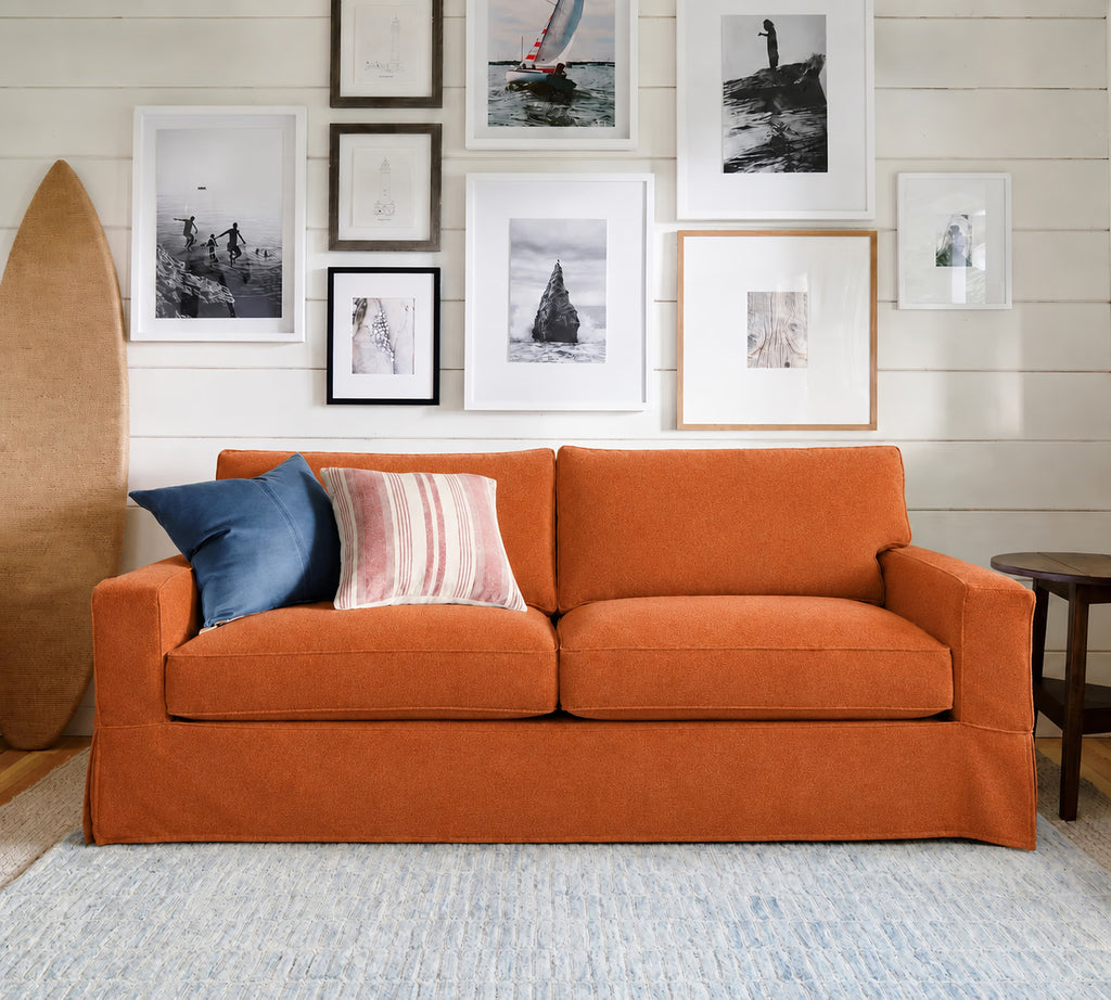 Amber Flame Luna-15 custom sofa slipcover