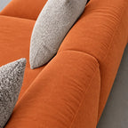 Custom Sofa Slipcover — Luna · Amber Flame