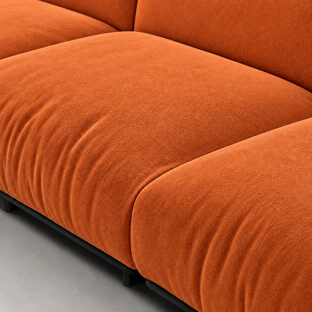 Custom Sofa Slipcover — Luna · Amber Flame