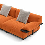 Custom Sofa Slipcover — Luna · Amber Flame