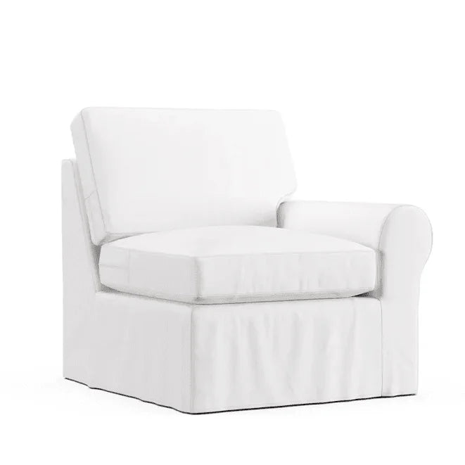Custom Slipcover for Right Arm Chair Section Component