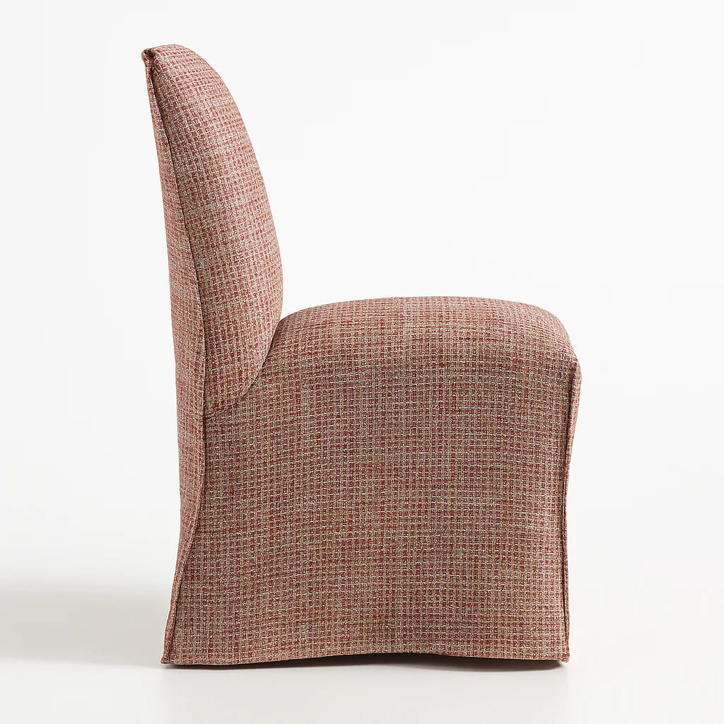 Atelier Coral WX8008 - 04 | Long-Skirt Dining Chair Slipcover