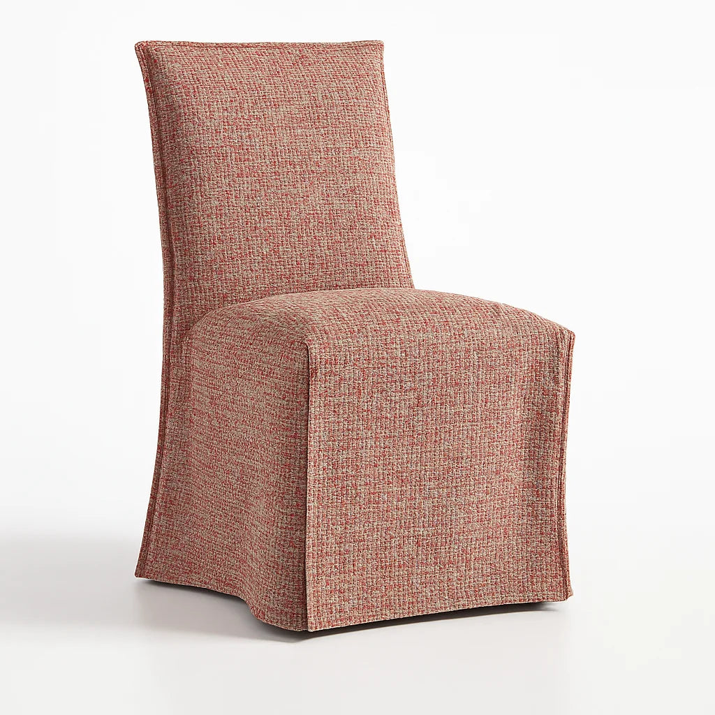 Atelier Coral WX8008 - 04 | Long-Skirt Dining Chair Slipcover