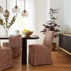 Atelier Coral WX8008 - 04 | Long-Skirt Dining Chair Slipcover