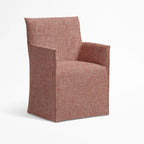Atelier Coral WX8008 - 04 | Long-Skirt Dining Chair with armrest Slipcover