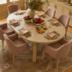 Atelier Coral WX8008 - 04 | Snug fit Dining Chair with armrest Slipcover