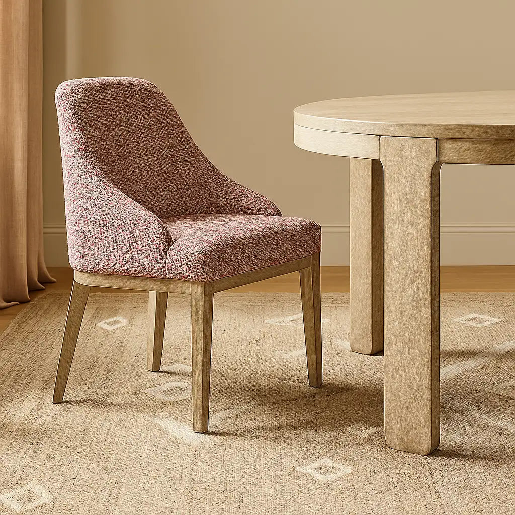 Atelier Coral WX8008 - 04 | Snug fit Dining Chair with armrest Slipcover