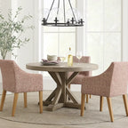 Atelier Coral WX8008 - 04 | Snug fit Dining Chair with armrest Slipcover