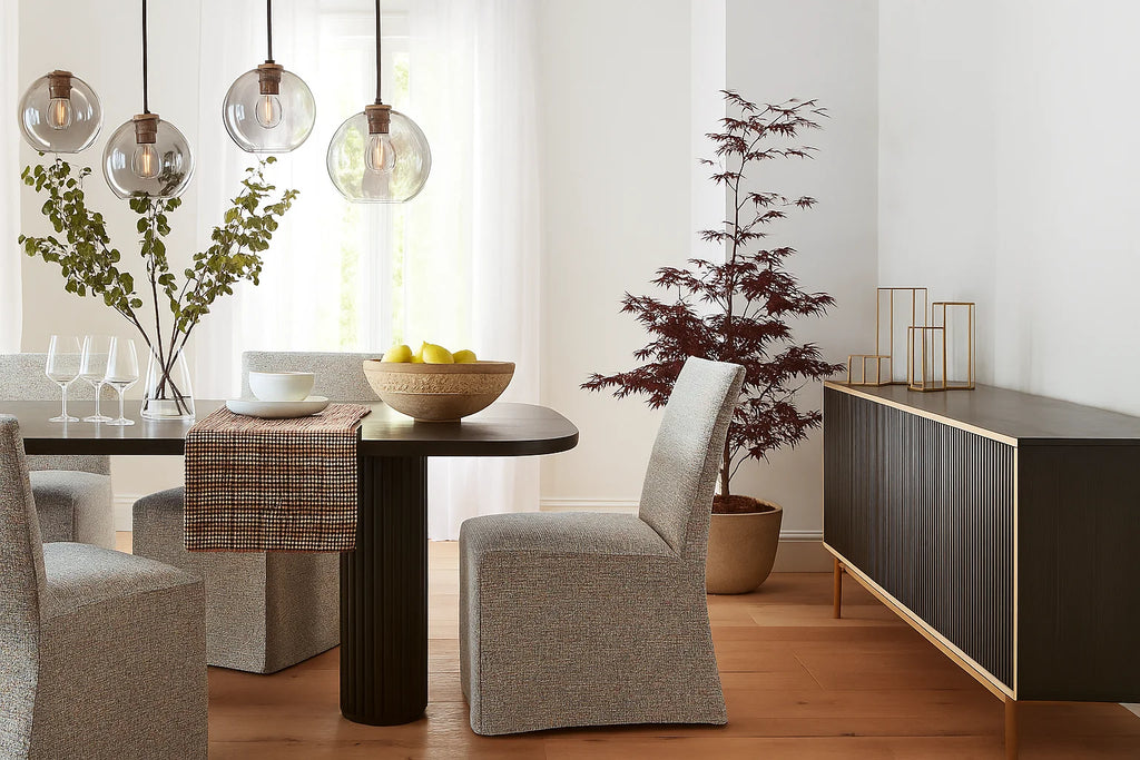 Atelier Impression WX8008 - 12 | Long-Skirt Dining Chair Slipcover