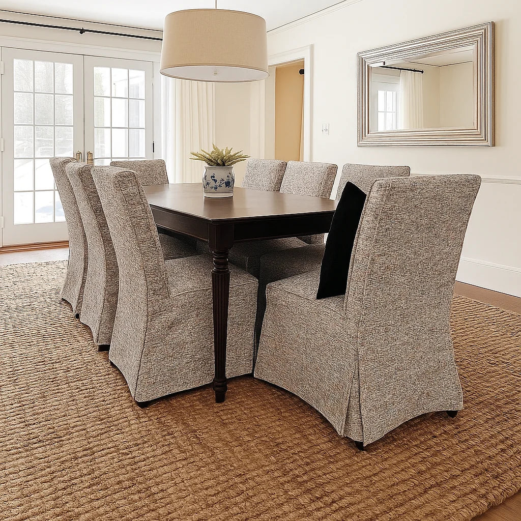 Atelier Impression WX8008 - 12 | Long-Skirt Dining Chair Slipcover
