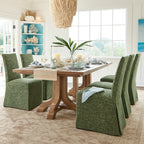 Atelier Olive WX8008 - 06 | Long-Skirt Dining Chair Slipcover