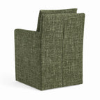 Atelier Olive WX8008 - 06 | Long-Skirt Dining Chair with armrest Slipcover