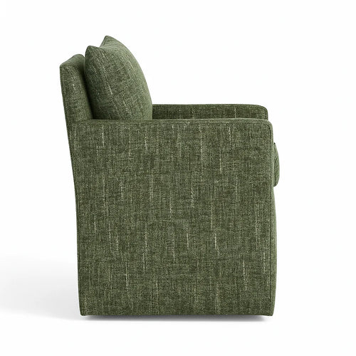 Atelier Olive WX8008 - 06 | Long-Skirt Dining Chair with armrest Slipcover