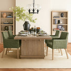 Atelier Olive WX8008 - 06 | Snug fit Dining Chair with armrest Slipcover