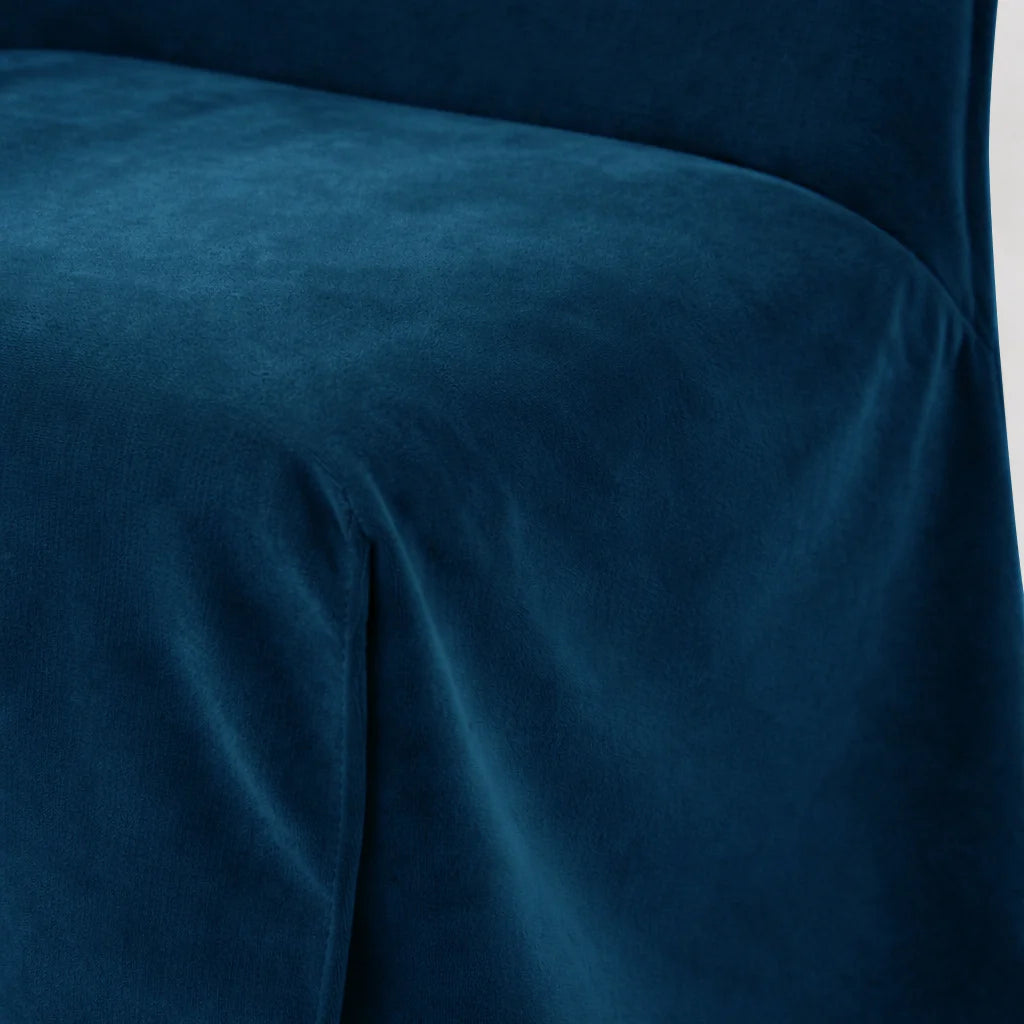 Bali Blue WB PBV2042 - 45 | Long-Skirt Dining Chair Slipcover