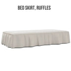 BreezeWeave Burlap Weave | Bed skirts