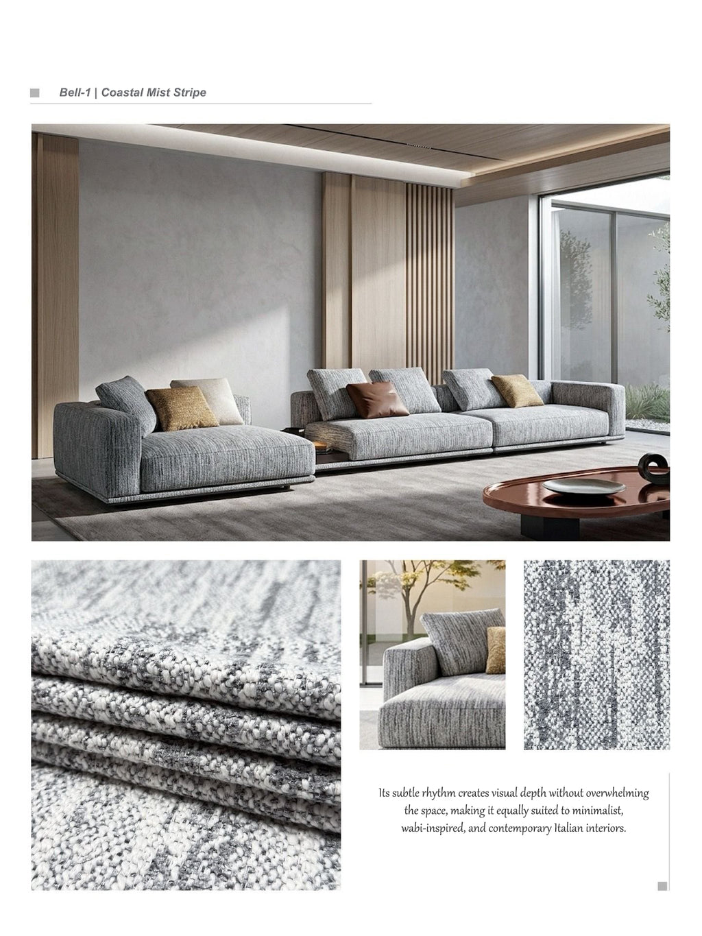 Bell-1 | Coastal Mist Stripe