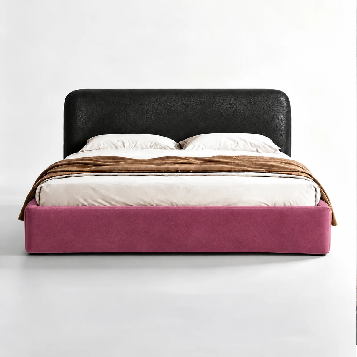 Berry Rose · Stretch-Fit Bed Frame Cover