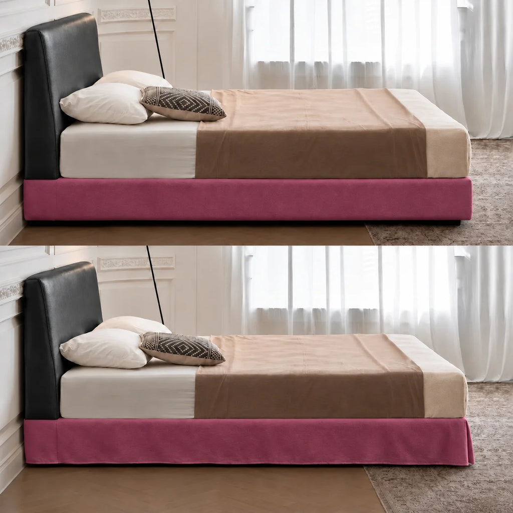 Berry Rose · Stretch-Fit Bed Frame Cover