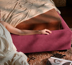 Berry Rose · Stretch-Fit Bed Frame Cover