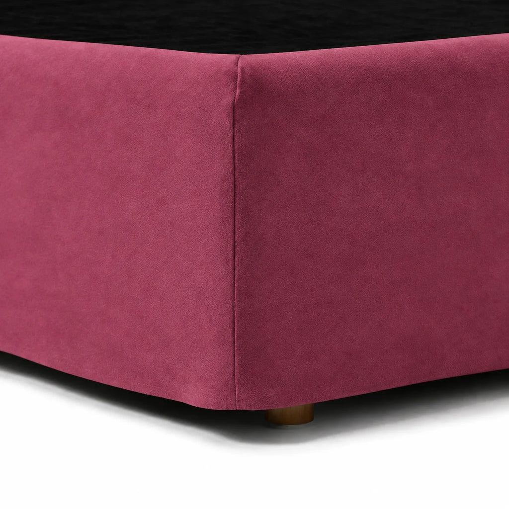 Berry Rose · Stretch-Fit Bed Frame Cover