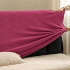 Berry Rose · Stretch-Fit Bed Headboard Cover