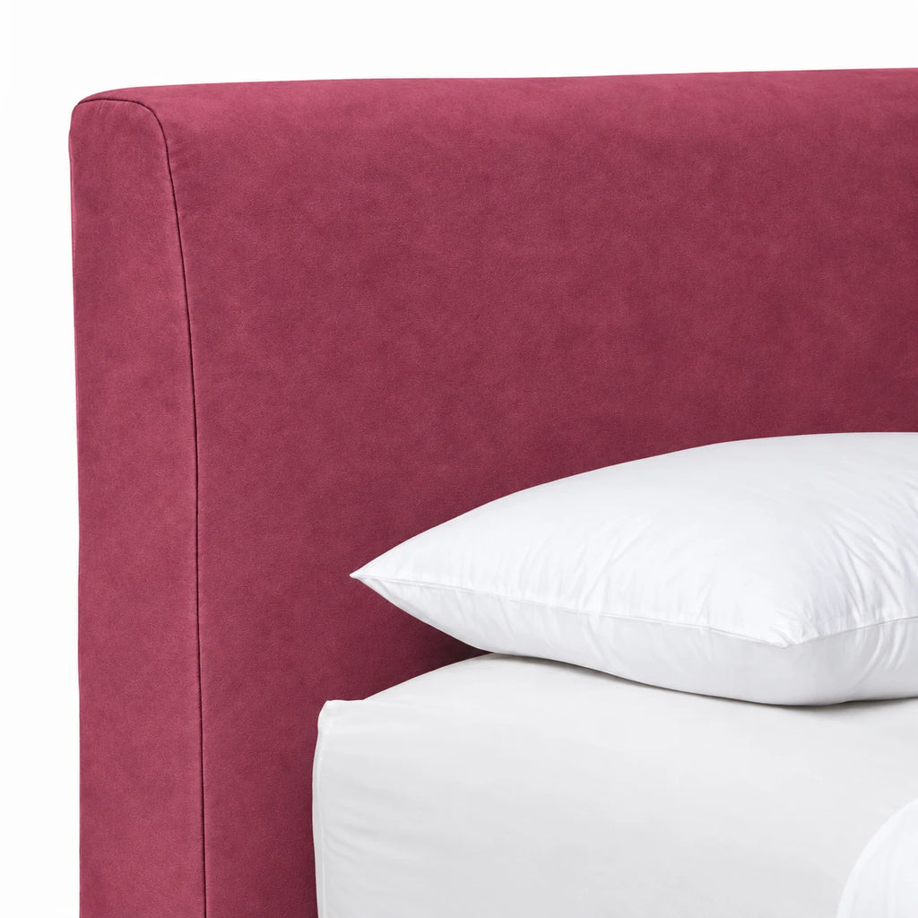 Berry Rose · Stretch-Fit Bed Headboard Cover