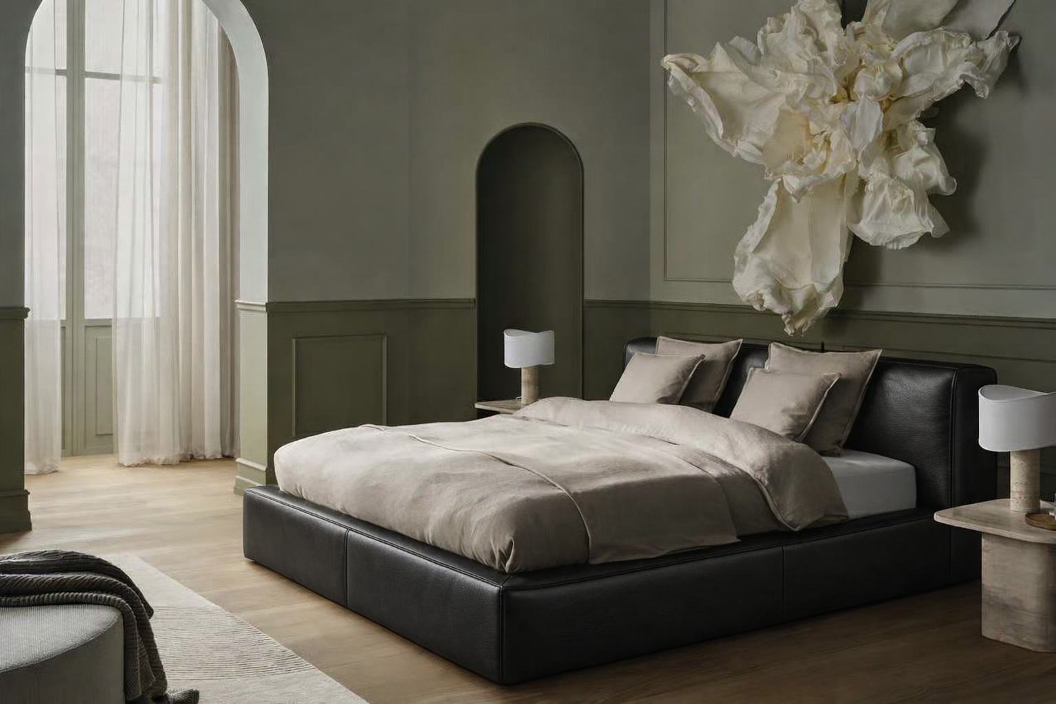 Black Minotti YX-40 | Bed Frame Cover