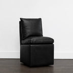 Black Minotti YX-40 | Long-Skirt Dining Chair Slipcover