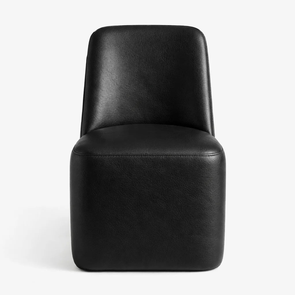 Black Minotti YX-40 | Long-Skirt Dining Chair Slipcover