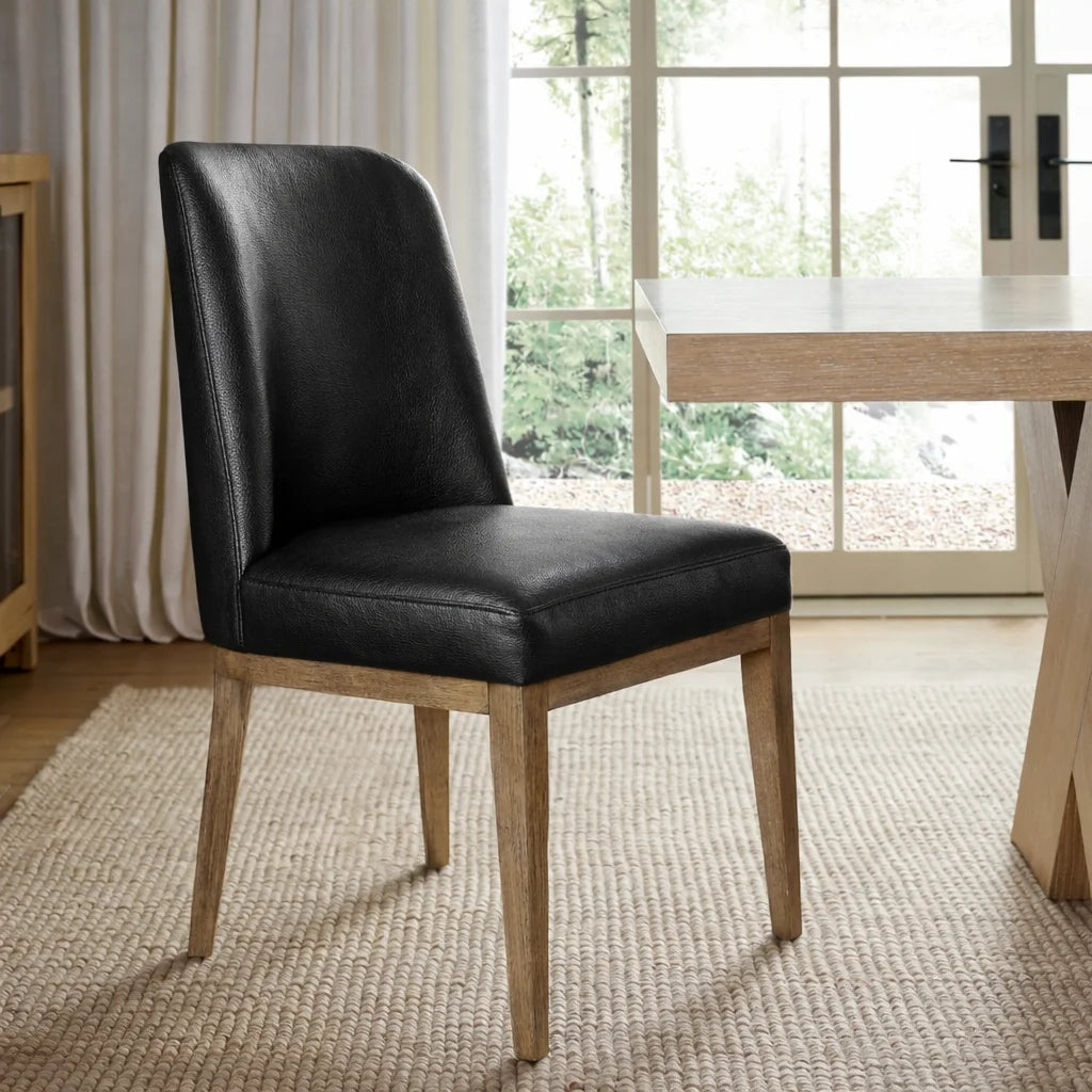 Black Minotti YX-40 | Snug fit Dining Chair Slipcover