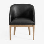 Black Minotti YX-40 | Snug fit Dining Chair with armrest Slipcover