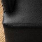 Black Minotti YX-40 | Long-Skirt Dining Chair with armrest Slipcover
