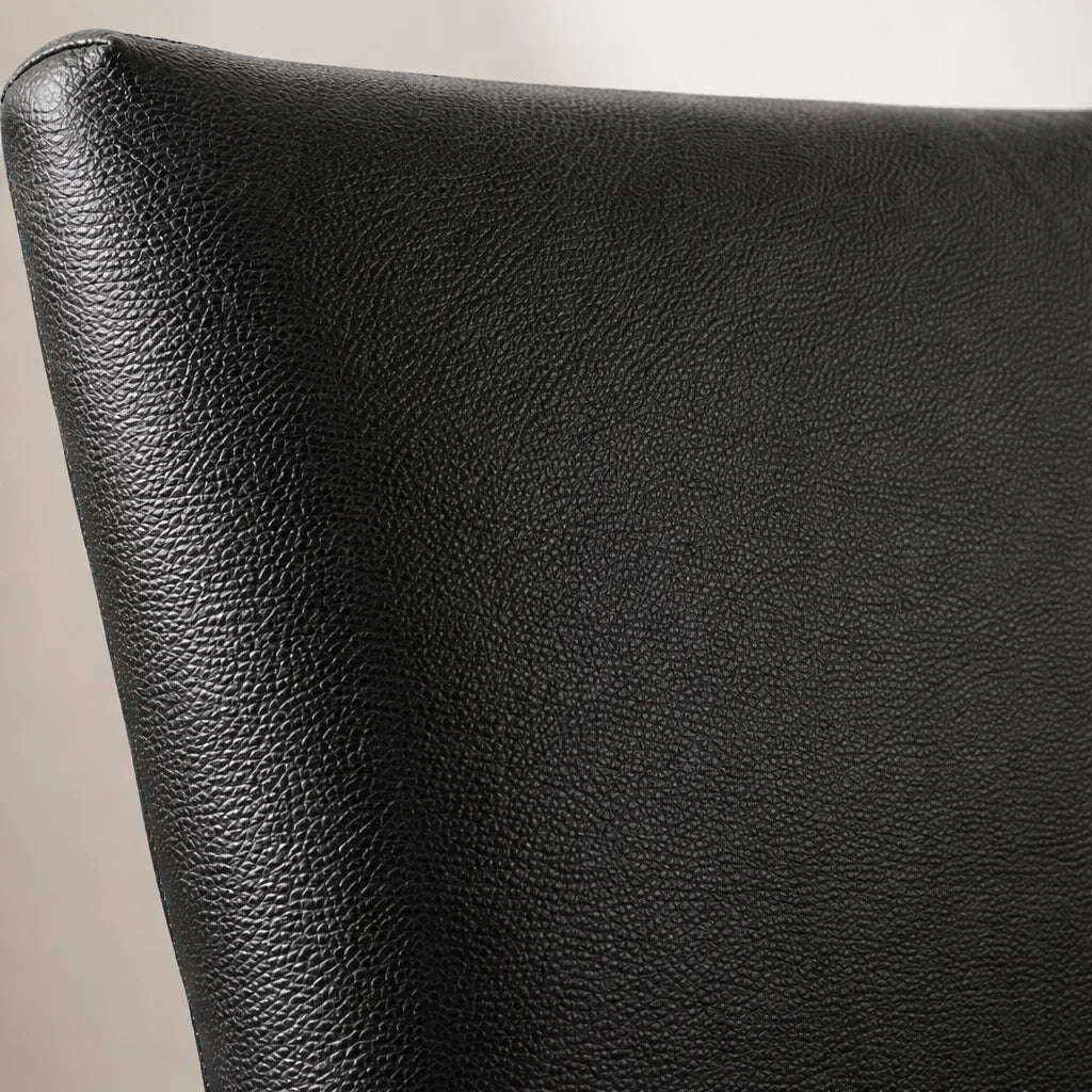 Black Minotti YX-40 | Long-Skirt Dining Chair with armrest Slipcover