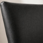 Black Minotti YX-40 | Long-Skirt Dining Chair with armrest Slipcover
