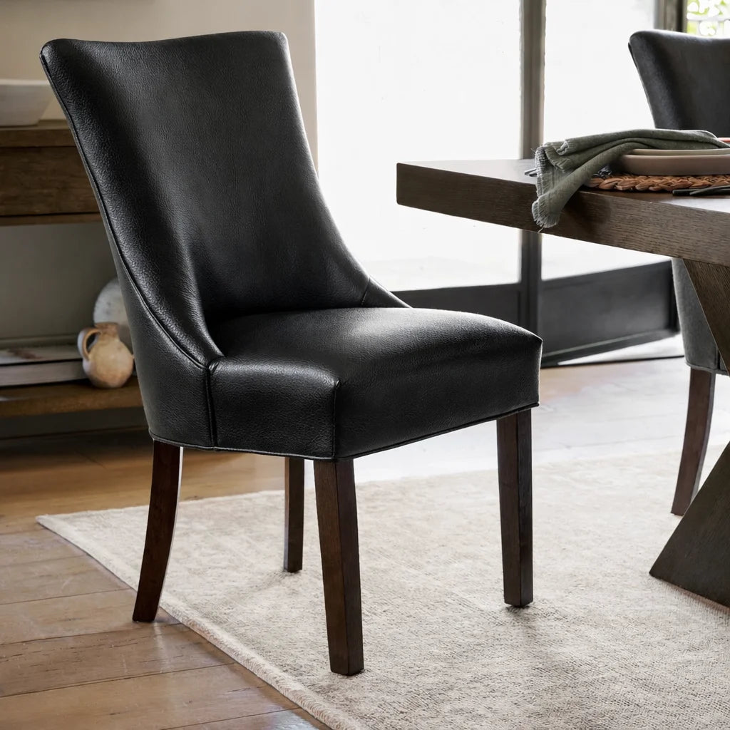 Black Minotti YX-40 | Snug fit Dining Chair Slipcover