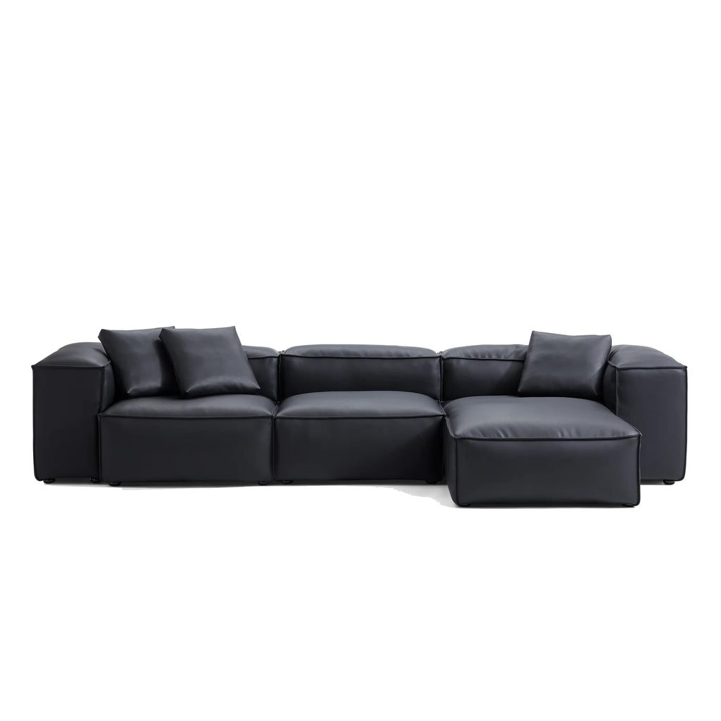 Black Minotti YX-40 | Three Seater with Chaise