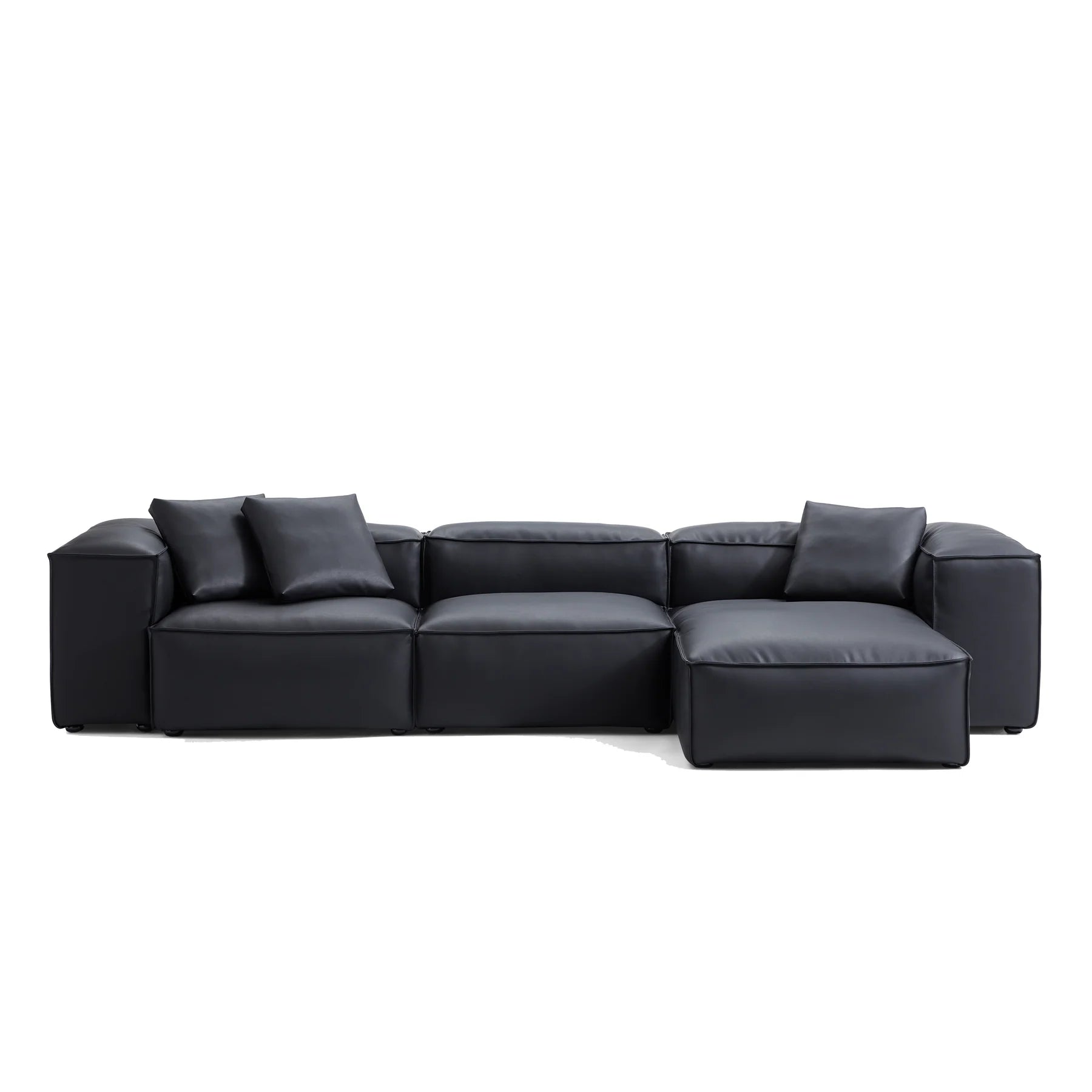 Black Minotti YX-40 | Three Seater with Chaise