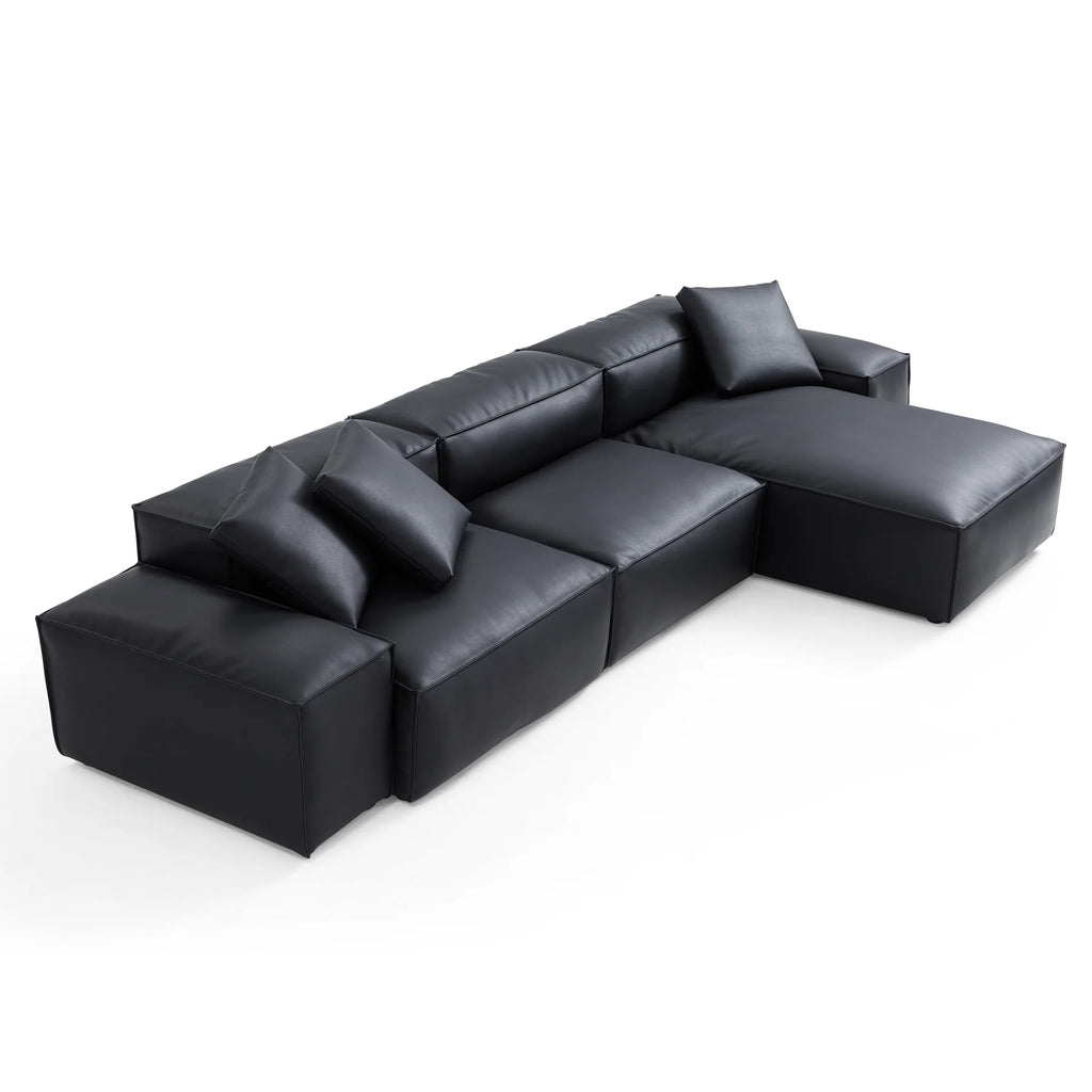 Black Minotti YX-40 | Three Seater with Chaise