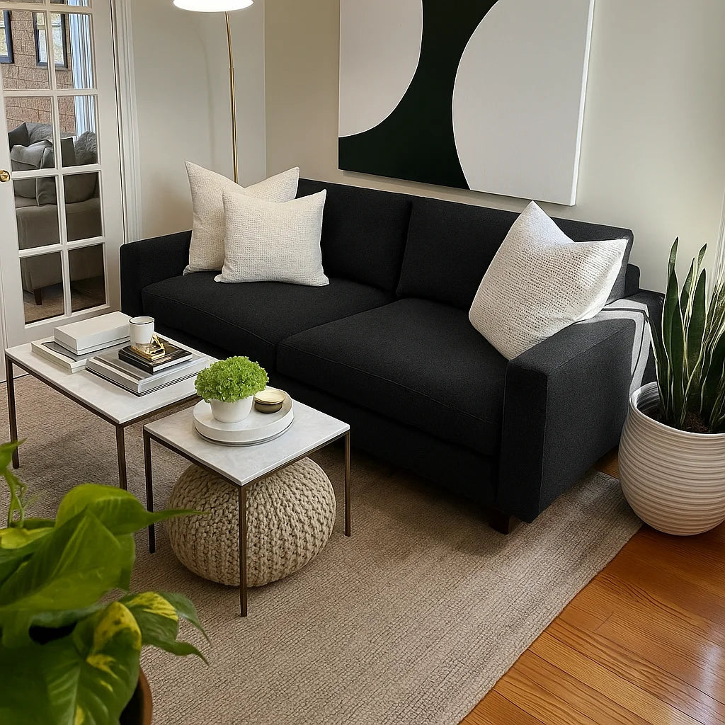 Black WB PBV2042 - 48 | Sofa Slipcover