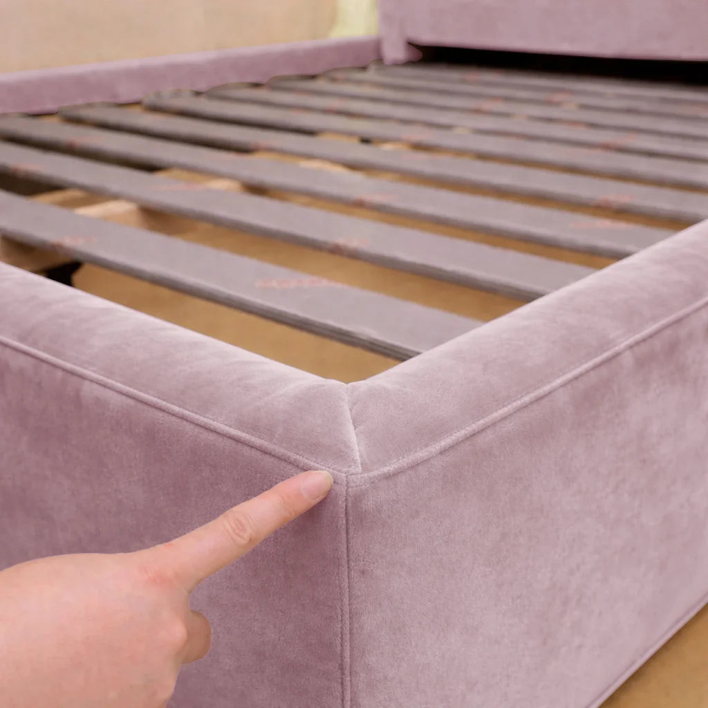 Blush Pink WB PBV2042 - 21 | Bed Frame & Headboard Cover